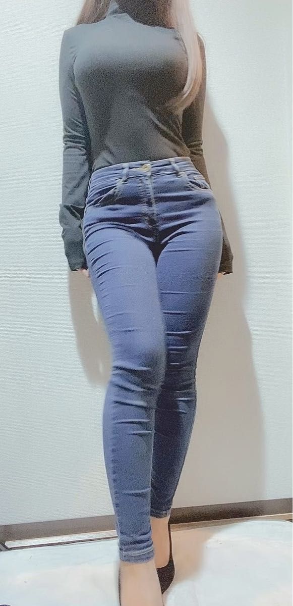 デニムロングパンツ