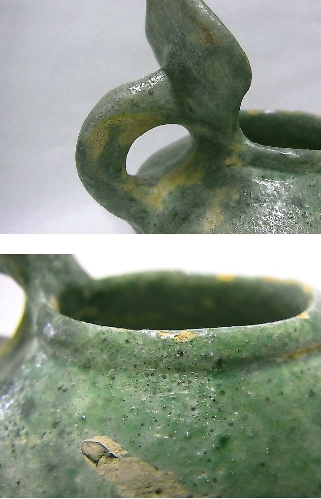 【C1106】古代 陶器 ランプ イラン周辺 AD10-12世紀 軟陶 オリエント文明