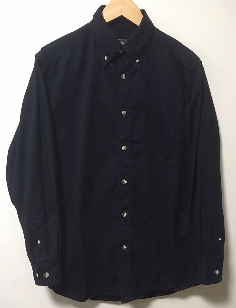 EDDIE BAUER エディーバウアー 無地 厚手長袖シャツ USサイズ XS 日本サイズ Mくらい ブラック_画像1