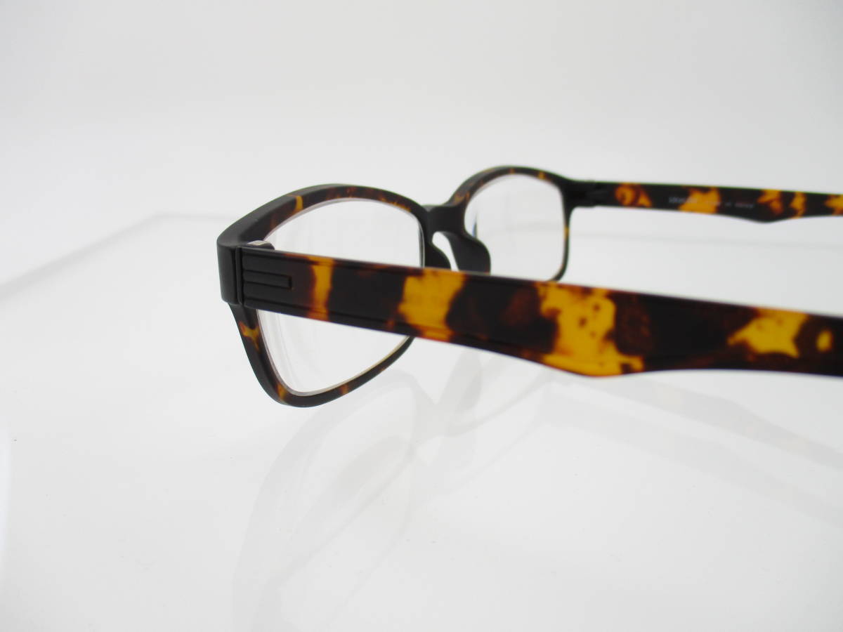 【送料無料】 老眼鏡 ＋4.0 リーディンググラス シニアグラス フルリム TR90 男女兼用 スクエア デミブラウンの画像4