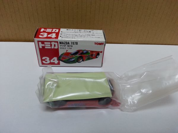 トミカ３４　マツダ７８７B　MAZDA　旧赤TOMYロゴ 絶版　新品長期ストック品　美品　未開封　希少_画像3