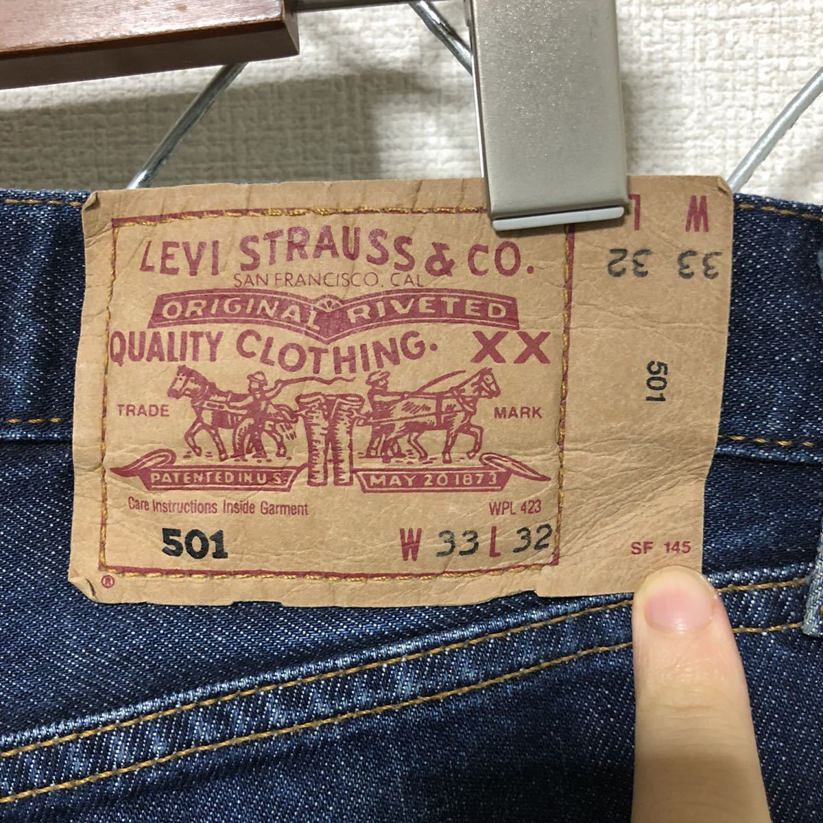 Levi's 501 リーバイス ポーランド デニムパンツ ジーンズ 33_画像6