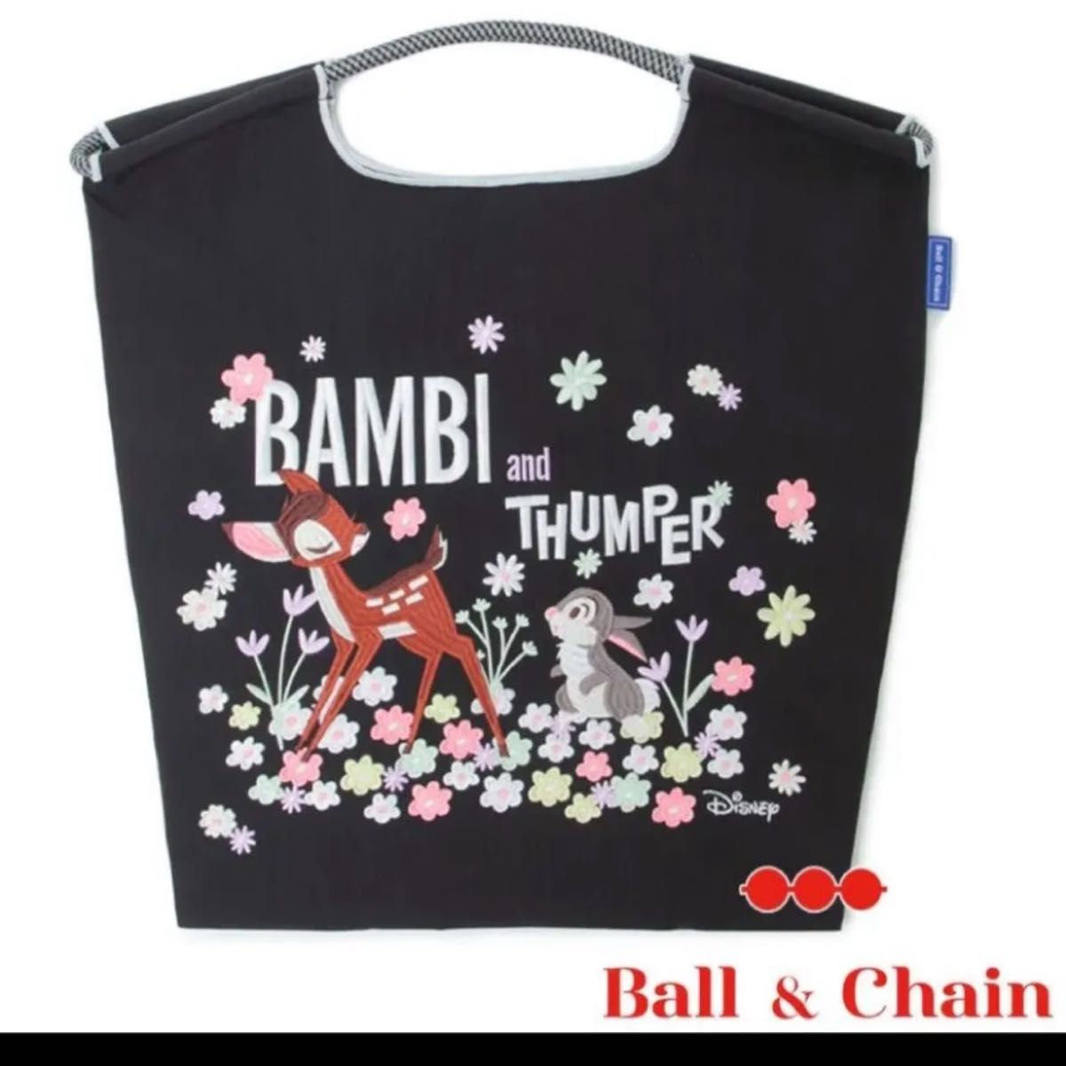 ボールアンドチェーン エコバッグ バンビ BAMBI and THUMPER L ボールアンドチェーン エコバッグ バンビ BAMBI and THUMPER L