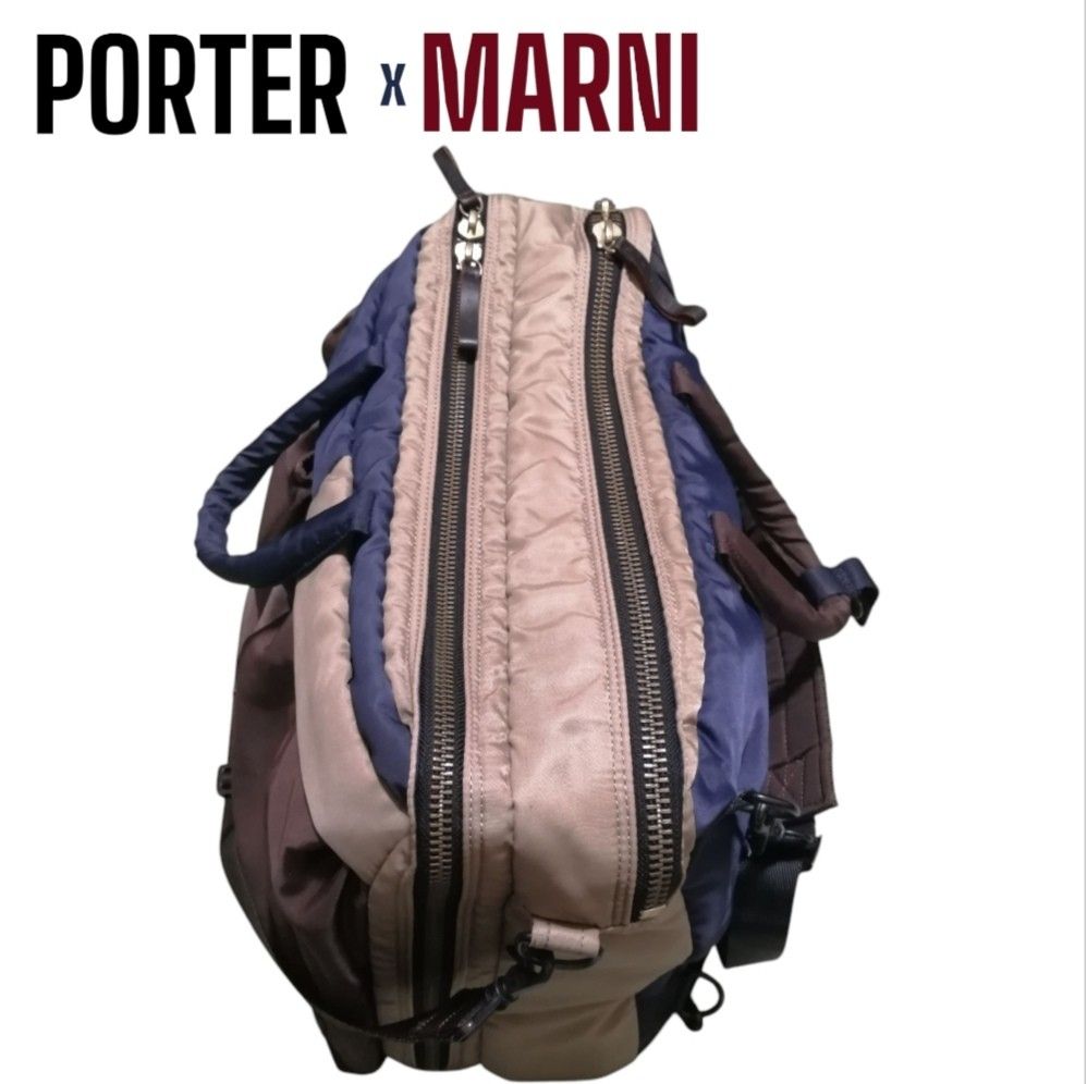 レア】MARNI × PORTER 3WAY ビジネスバッグ タンカー ポーター レア】MARNI × PORTER 3WAY ビジネスバッグ タンカー ポーター
