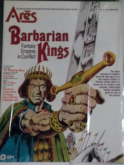 SPI/ARES NO.3/BARBARIAN KINGS,FANTASY EMPIRES IN CONFLICT/駒未切断/日本語訳付_画像1