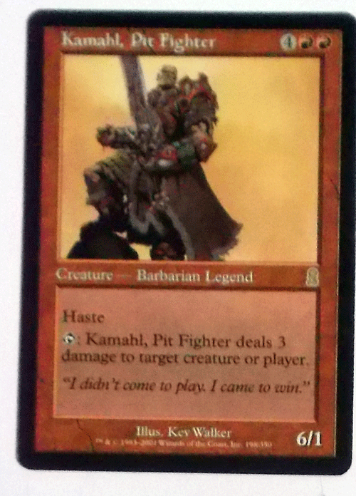 ＭTG英語/Kamahl,Pit Fighter(ピット・ファイター・カマール)/オデッセイ/レア_画像1