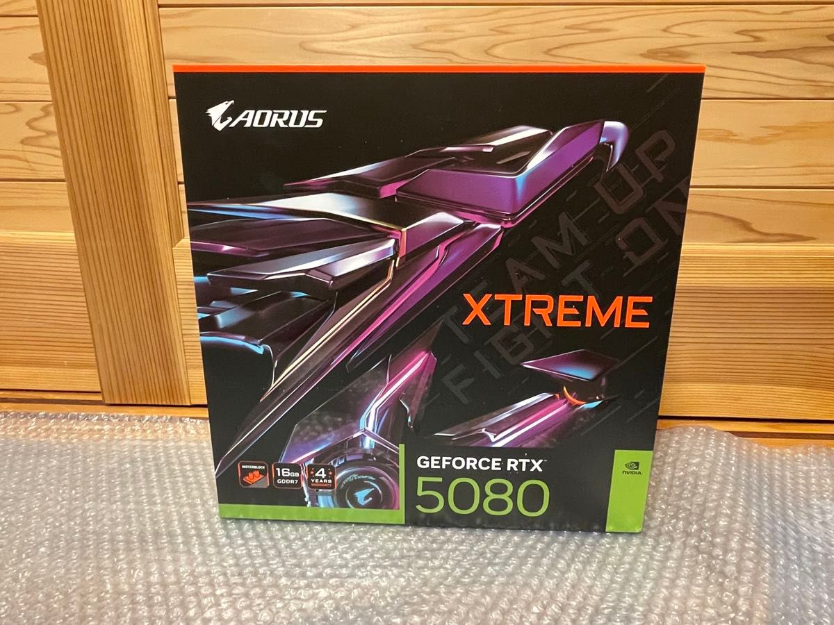 新品未開封】GIGABYTE NVIDIA RTX5080 GV-N5080AORUSX WB-16GD 新品未開封】GIGABYTE NVIDIA RTX5080 GV-N5080AORUSX WB-16GD