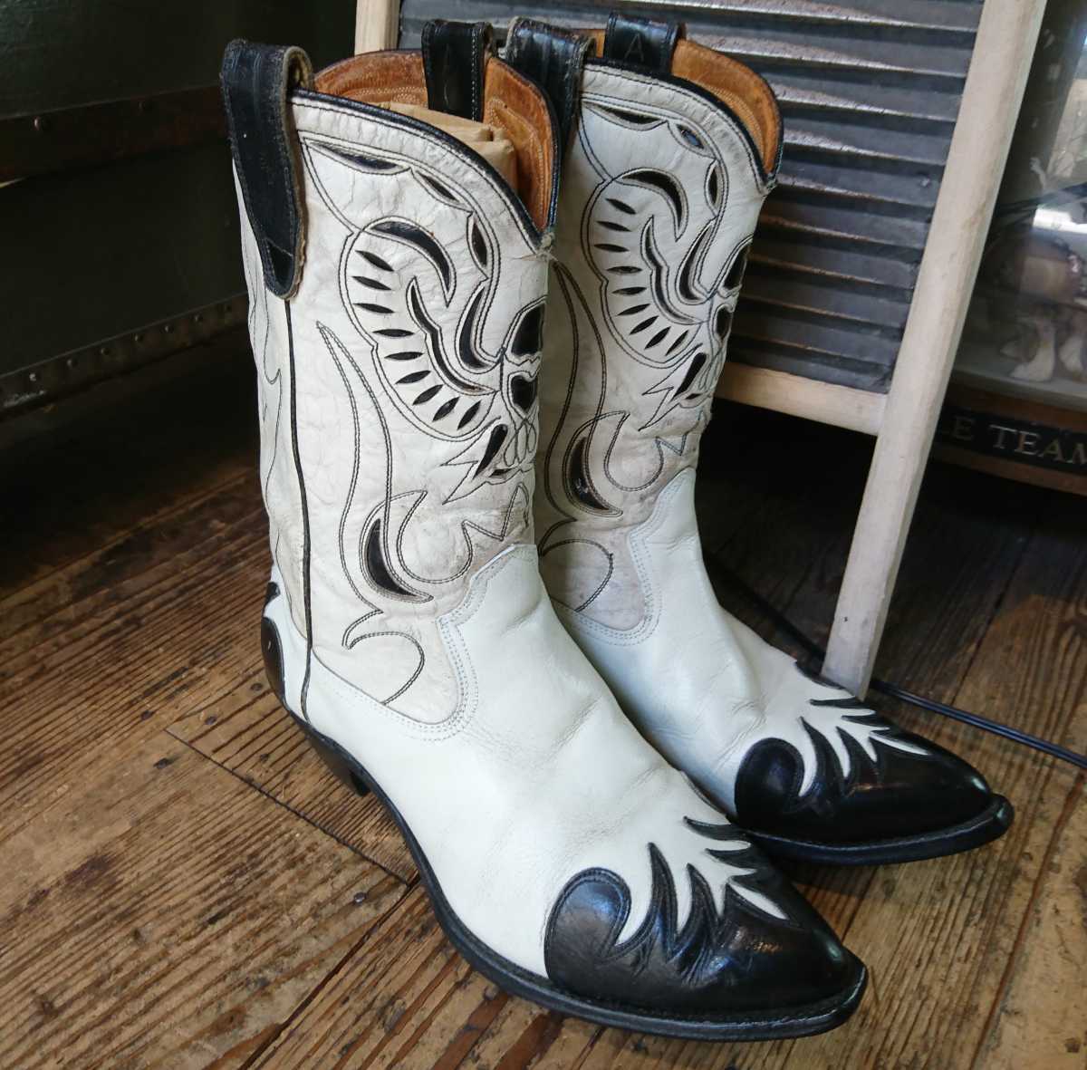 50s vintage ACME boots western ヴィンテージ アクメ ウエスタン ブーツ ツートーン 希少_画像2