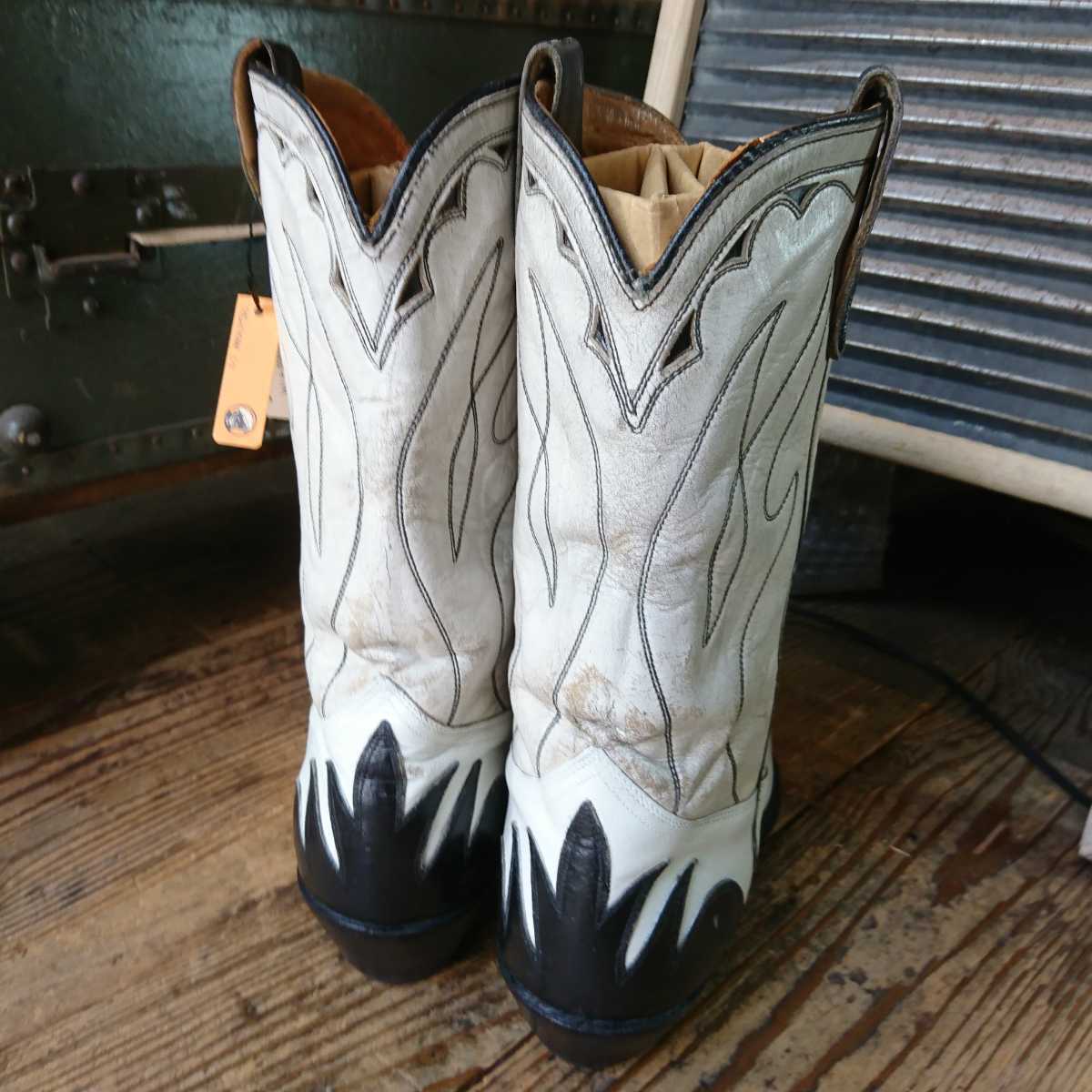 50s vintage ACME boots western ヴィンテージ アクメ ウエスタン ブーツ ツートーン 希少_画像3