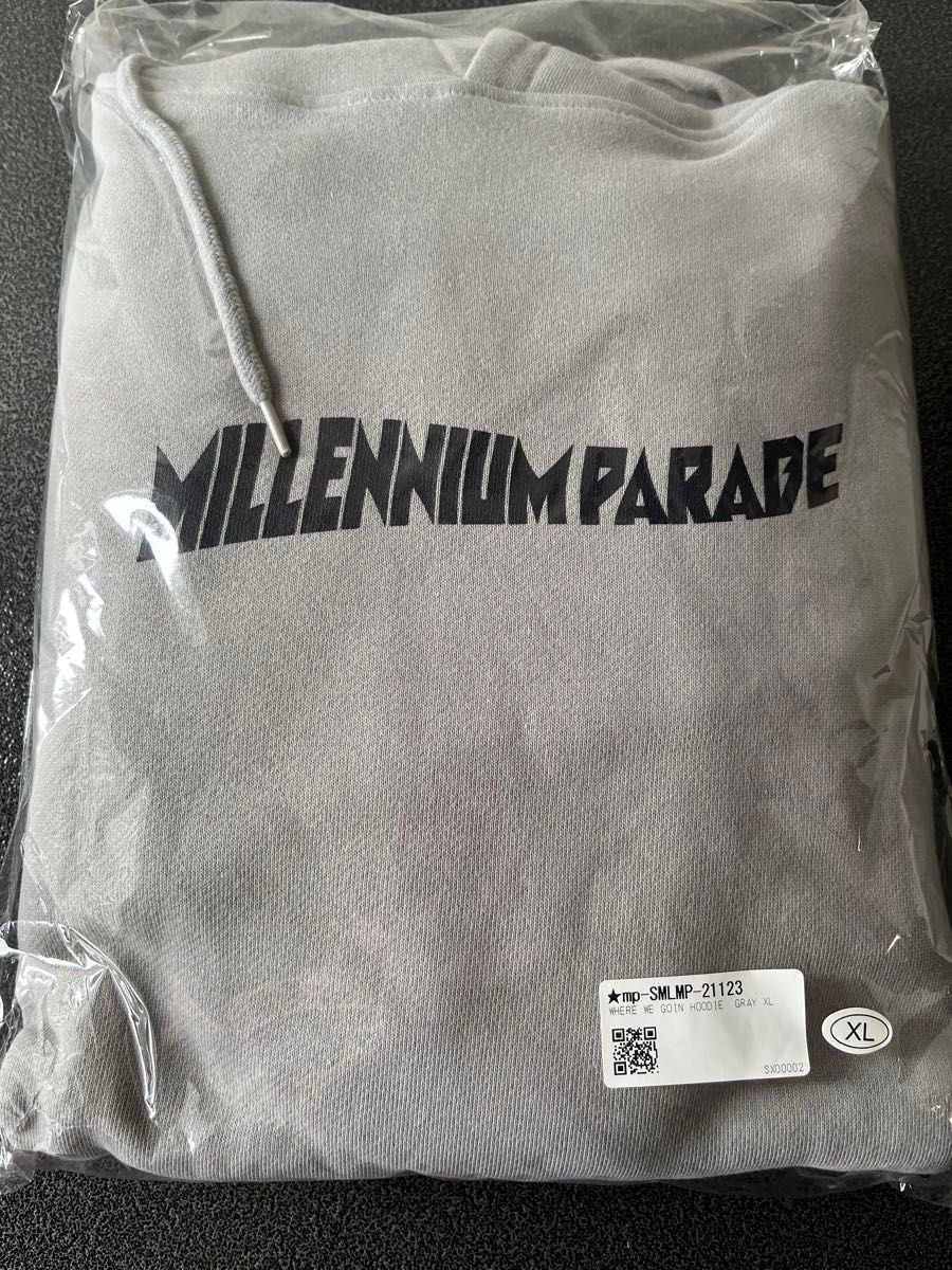 MILLENNIUM PARADE WHERE WE GOING HOODIE GRAY XLサイズ MILLENNIUM PARADE WHERE WE GOING HOODIE GRAY XLサイズ