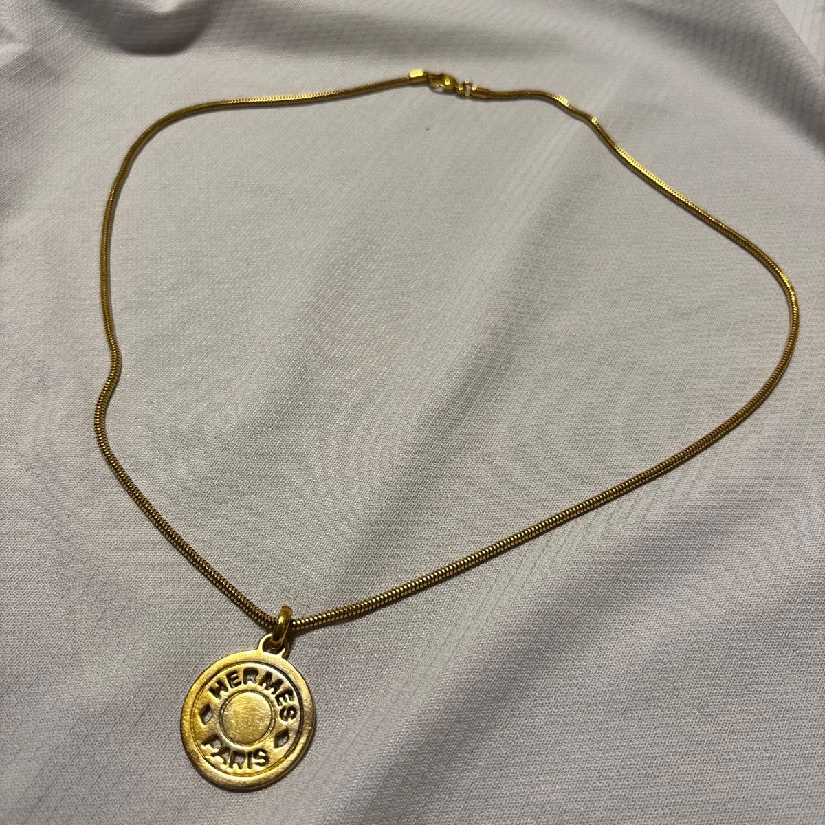 HERMES エルメス ゴールド ネックレス ビンテージ