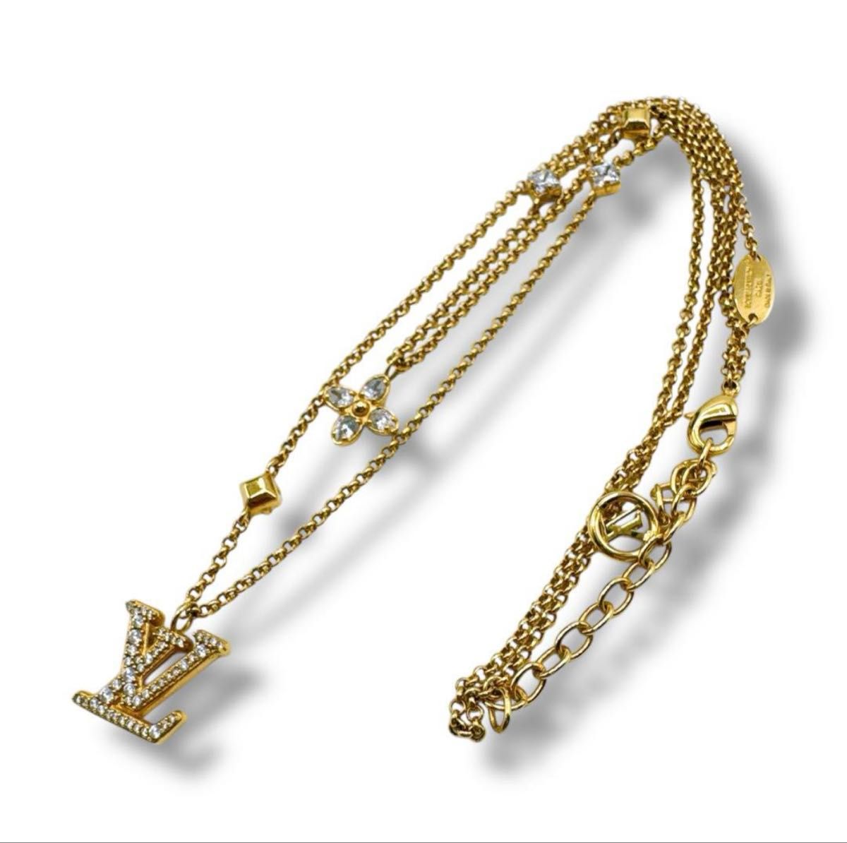 ルイヴィトン M01845 ネックレス・レディ LV ラインストーン ルイヴィトン M01845 ネックレス・レディ LV ラインストーン