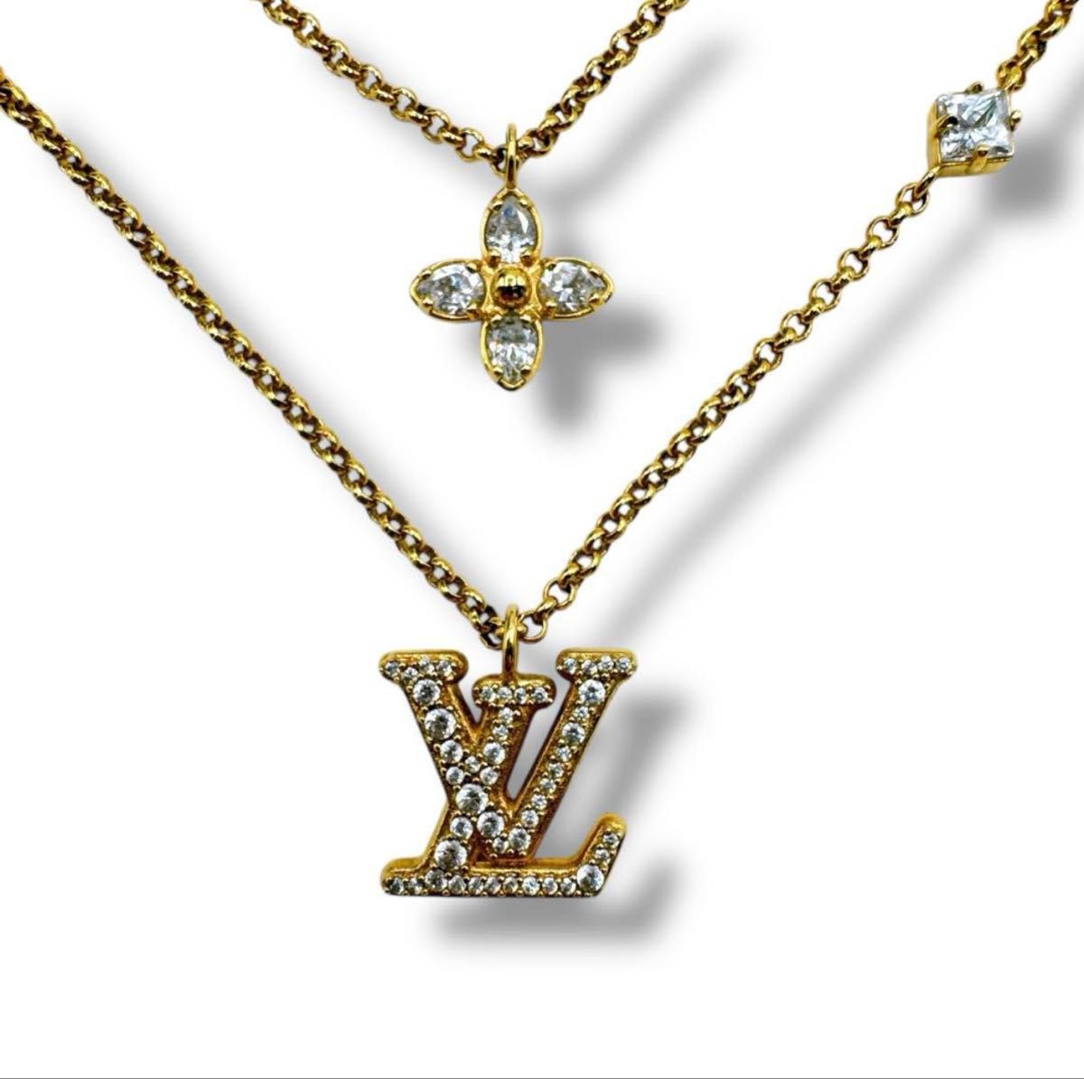 ルイヴィトン M01845 ネックレス・レディ LV ラインストーン ルイヴィトン M01845 ネックレス・レディ LV ラインストーン
