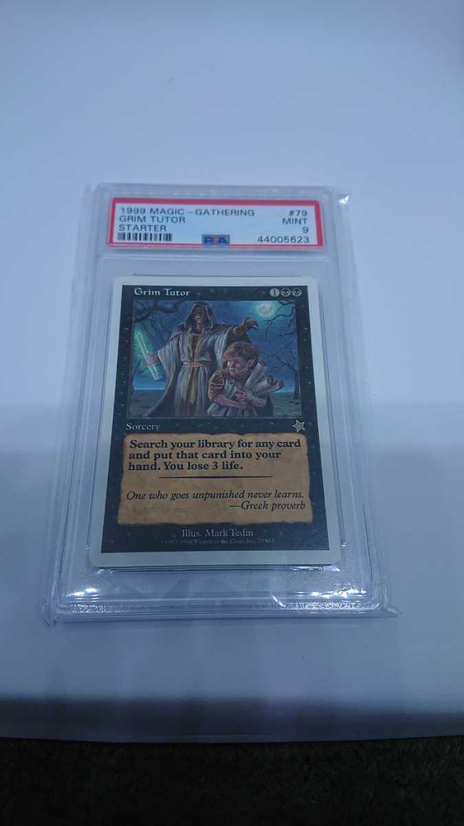 MTG 【EN】《Grim Tutor》[S99] 黒R PSA9 鑑定済_画像1