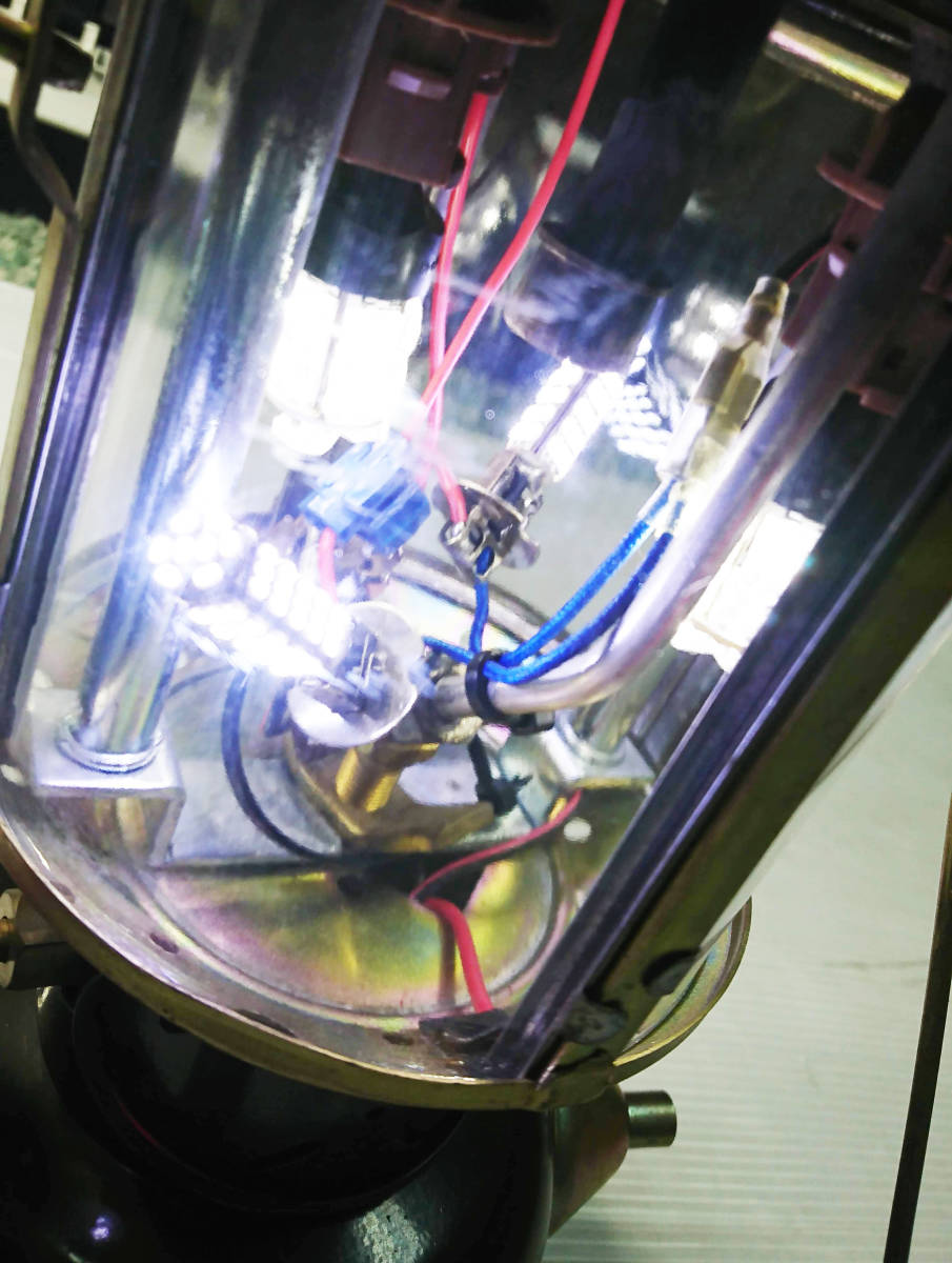 米軍放出 1986 S.M.P フィールド ガソリン ランタン(改)12V LED オートキャンプ仕様_画像6
