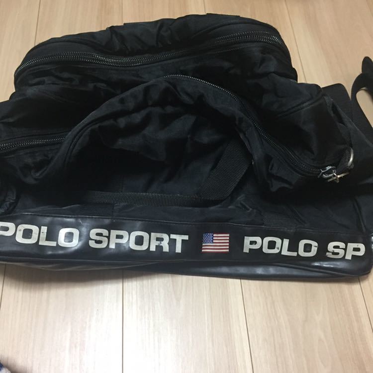 POLO SPORT RALPH LAUREN Ralph Lauren сумка спорт карман большое количество ( правильный поверхность, обе боковой, внутри сторона ) чёрный цвет большая вместимость чёрный цвет плечо удален возможность 