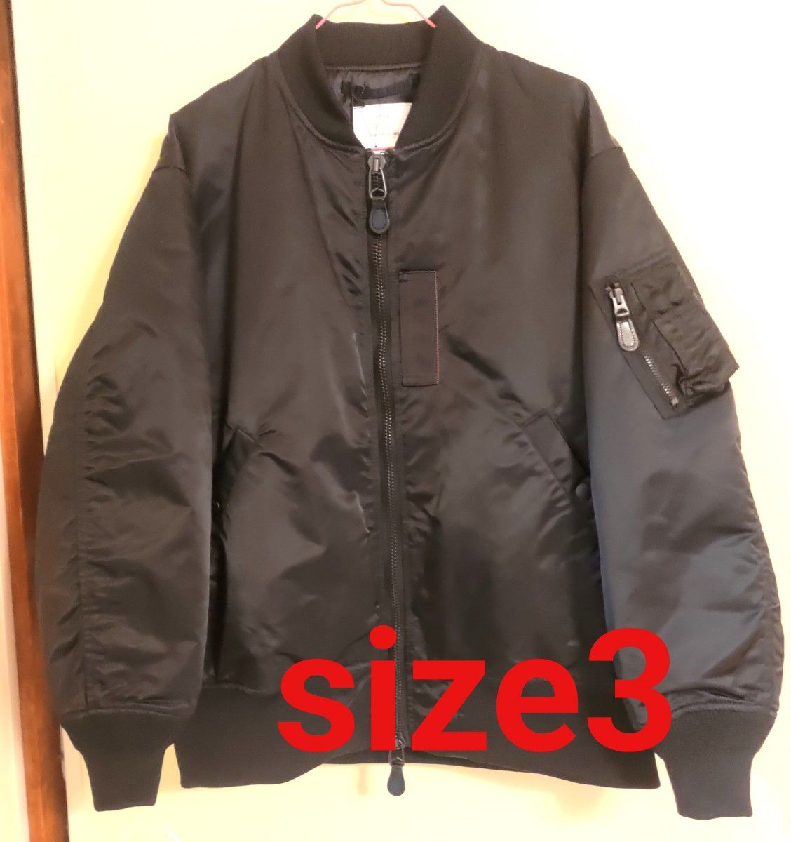 HYKE TYPE MA-1 JACKET ハイク ブラック size 3 フライト HYKE TYPE MA-1 JACKET ハイク ブラック size 3 フライト