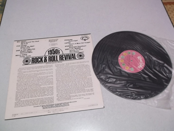 [　1950's ROCK&ROLL REVIVAL LPレコード　♪盤面ほぼ美品　★　1950　ロックロール・リバイバル_画像2