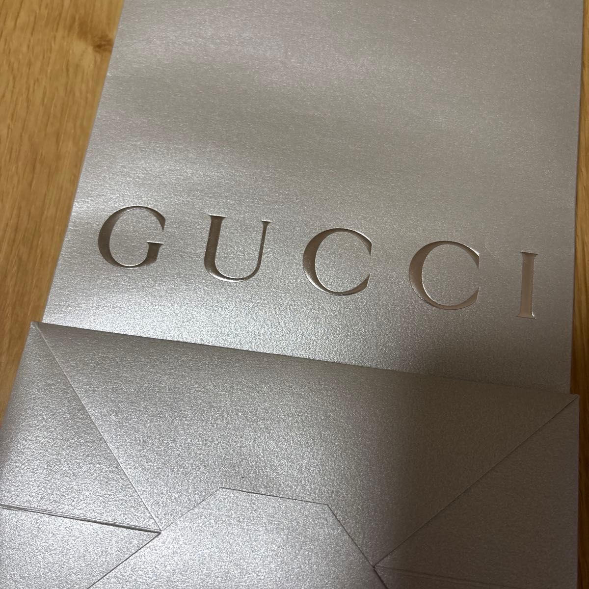 GUCCI グッチ ショップ袋 ショッパー シルバー 限定 ブランド GUCCI グッチ ショップ袋 ショッパー シルバー 限定 ブランド