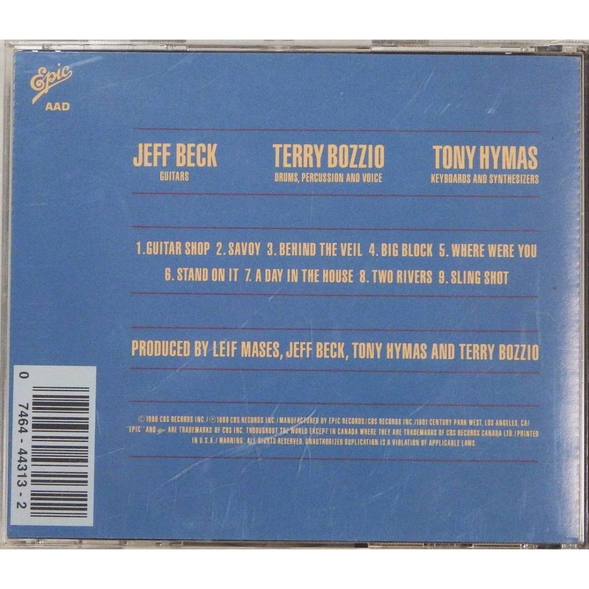 ヤフオク Jeff Beck With Terry Bozzio And Tony Hymas