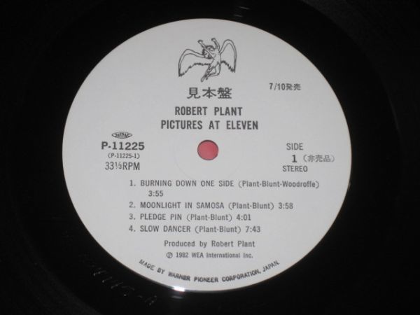 Robert Plant - Pictures At Eleven /Led Zeppelin/ロバート・プラント/洋楽/クラシックロック/P-11225/帯付/国内盤LPレコード_画像6