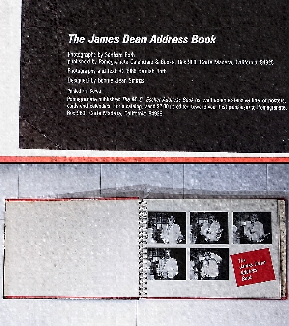 『The James Dean Address Book』洋書 ジェームズ・ディーン アドレスブック アドレス帳 ジェームス・ディーン