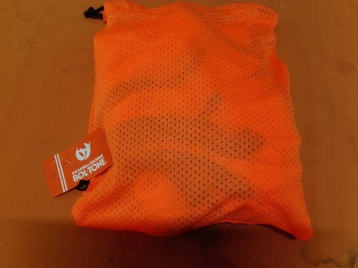  корзина bib s/ номер нет (8 листов комплект )/ orange / упаковочный пакет есть / Junior (Jr) размер / длина одежды 49 ширина 44