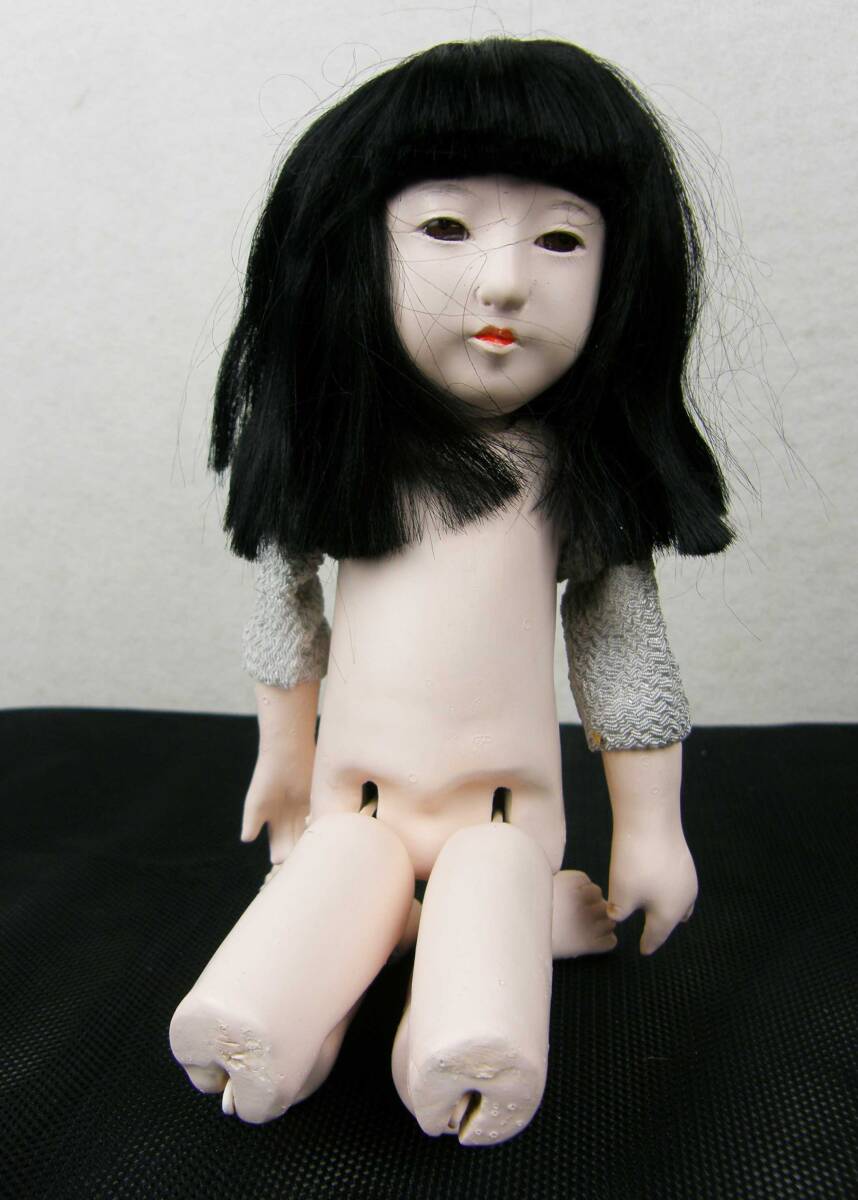 5♪きちんと座れる美人さん三つ折れ人形 御所人形 市松人形 約 5♪きちんと座れる美人さん三つ折れ人形 御所人形 市松人形 約
