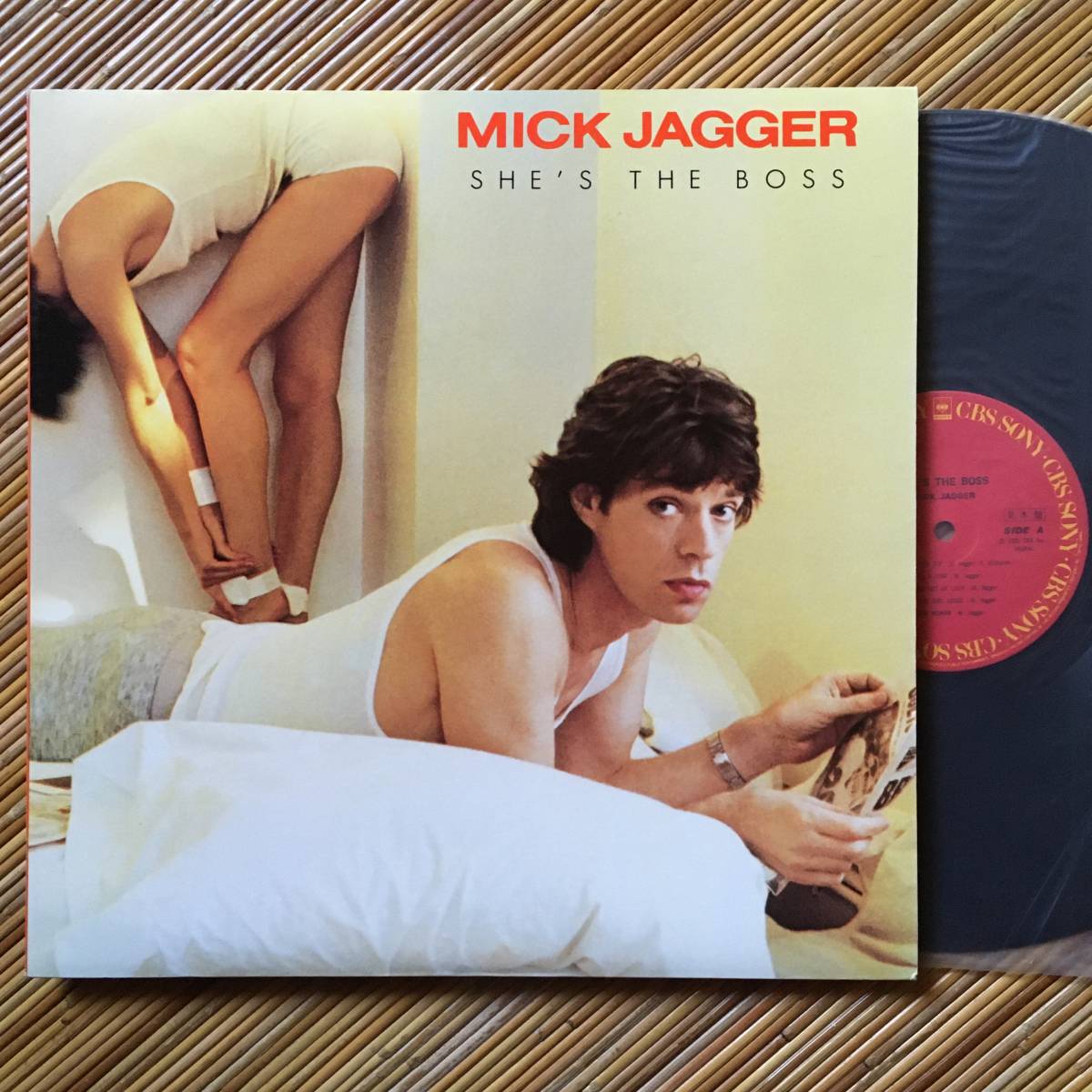 《見本盤・解説書なし》ミック・ジャガー『SHE’S THE BOSS』LP～シーズ・ザ・ボス/Mick Jagger/ROLLING STONES/にほ_画像1