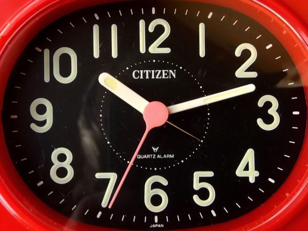 CITIZEN 目覚まし時計 シチズン 置き時計 USED レトロ 昭和 赤 CITIZEN 目覚まし時計 シチズン 置き時計 USED レトロ 昭和 赤