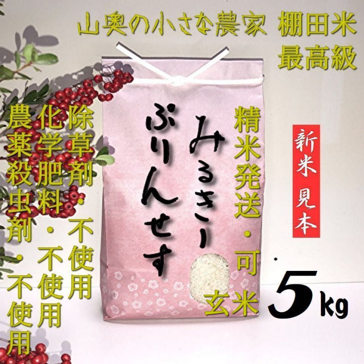 ミルキープリンセス 自然栽培 農薬 栽培期間中不使用 玄米5kg ミルキープリンセス 自然栽培 農薬 栽培期間中不使用 玄米5kg