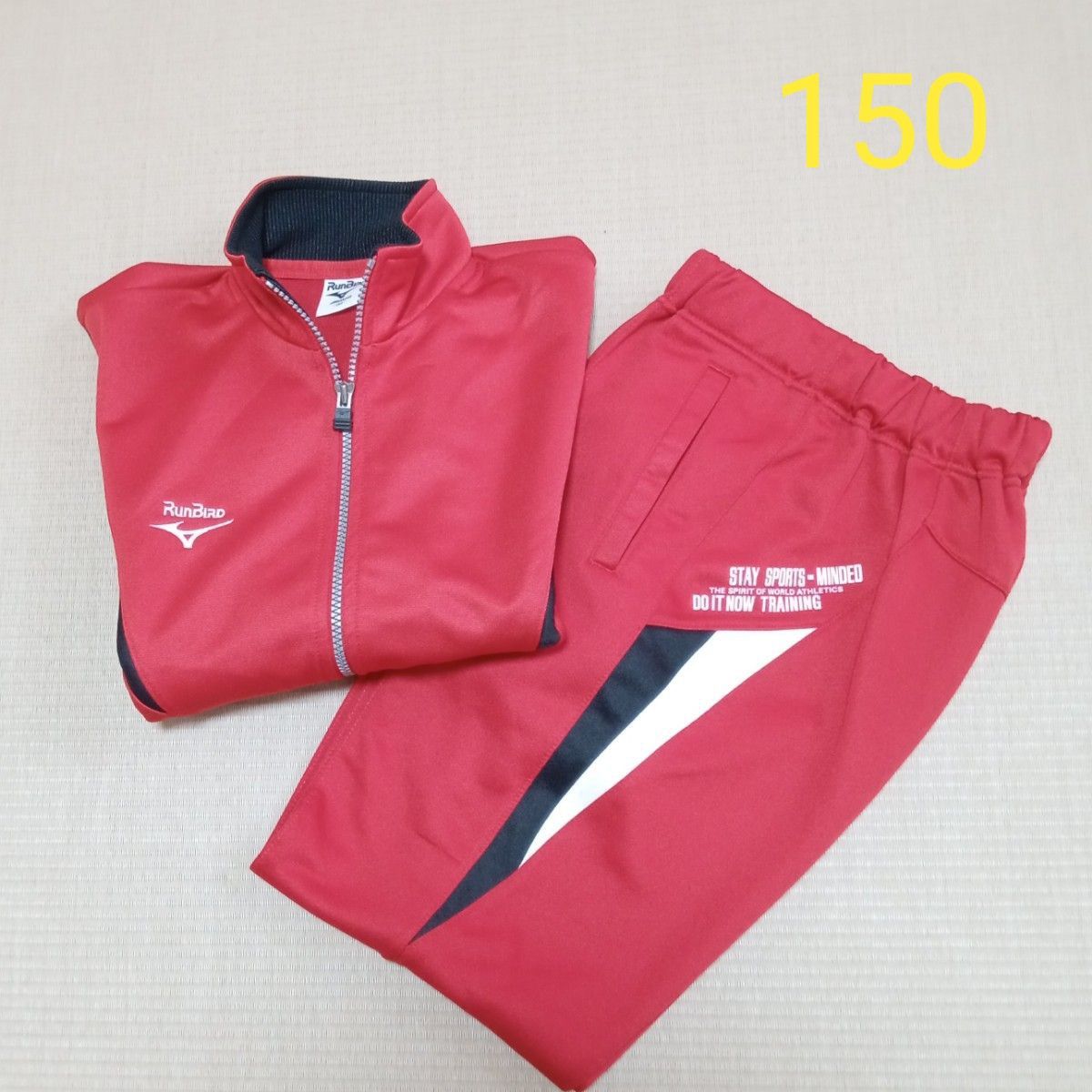 【新作入荷!!】 ミズノ レトロ|Yahoo 150 赤 上下 ジャージ RunBird ランバード ミズノ