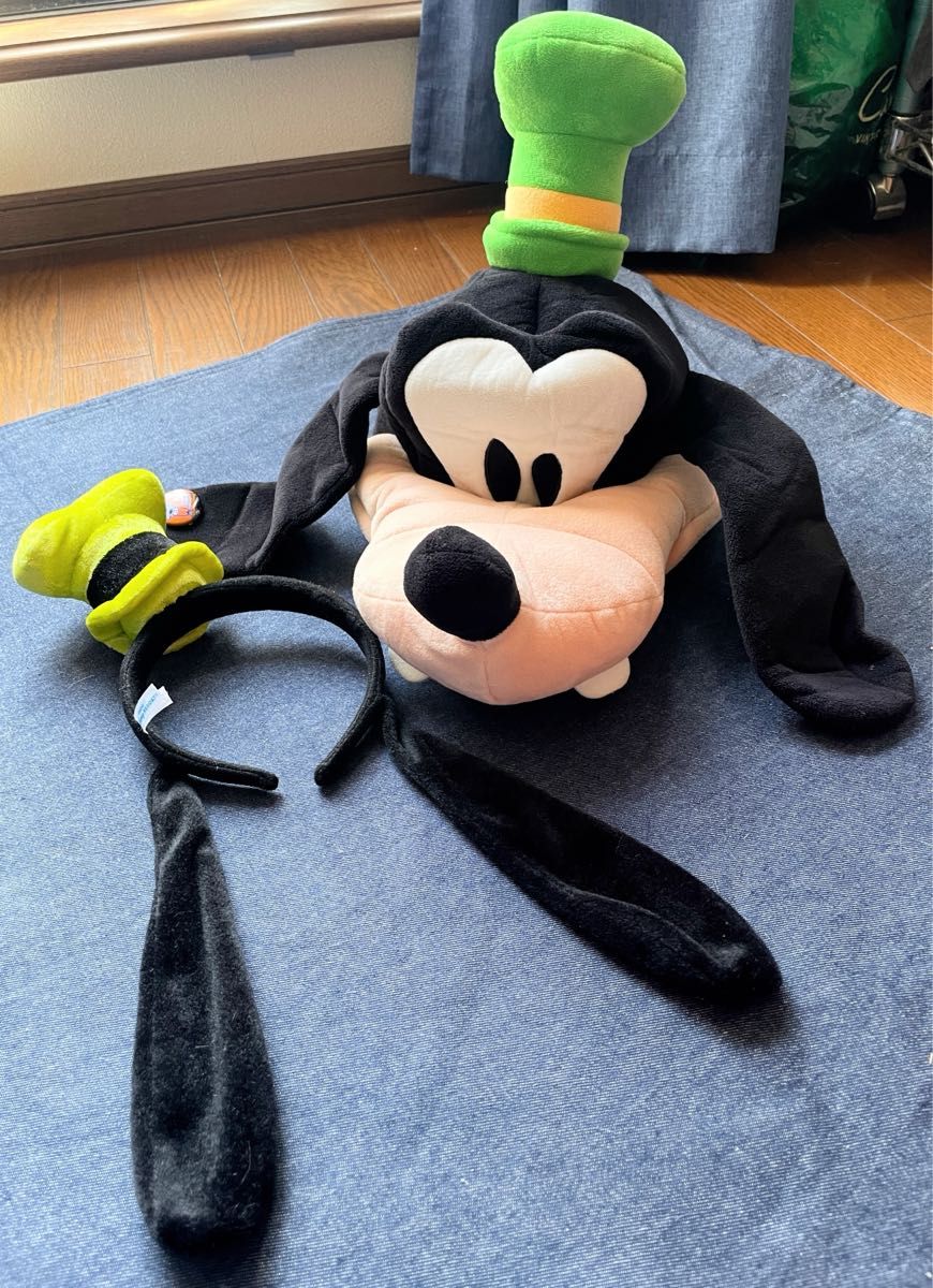 【Disney】US Disney Parks グーフィー ぬいぐるみ カチューシャ グーフィー カチューシャ ファンキャップ ぬいぐるみ帽子