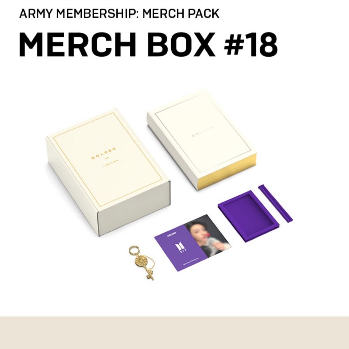 BTS MERCH BOX #18 JUNGKOOK GOLDN グク マーチBOX
