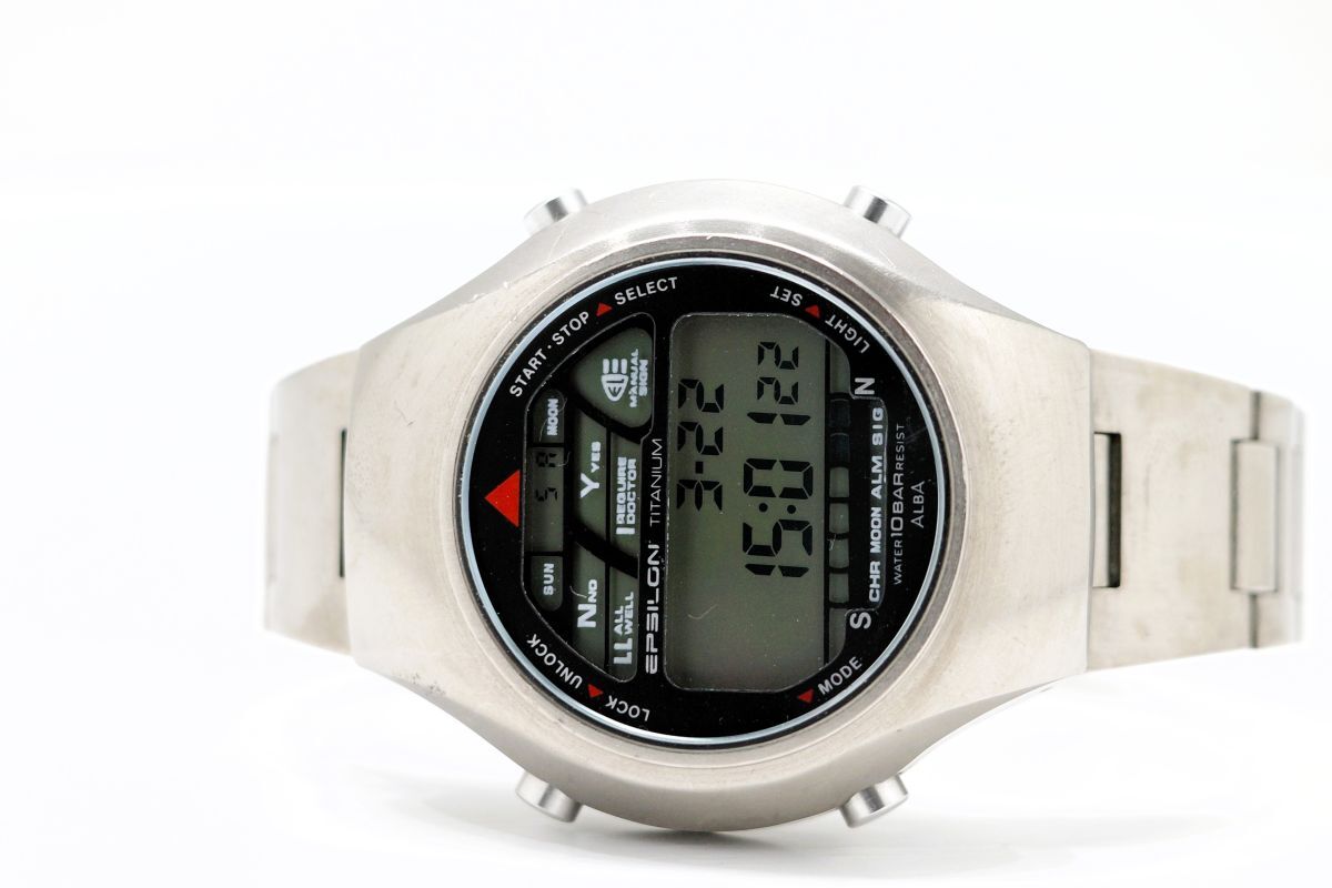 261 SEIKO ALBA EPSILON QZ TITANIUM W820-4040 セイコー アルバ 261 SEIKO ALBA EPSILON QZ TITANIUM W820-4040 セイコー アルバ