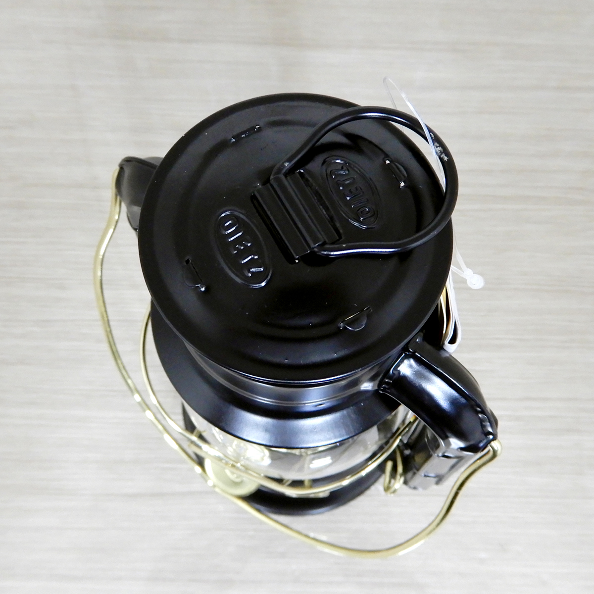 大セール【送料無料】新品 Dietz #50 Comet Oil Lantern Black & Gold Trim 替芯付 ◇デイツ コメット ブラック ハリケーンランタン 黒金