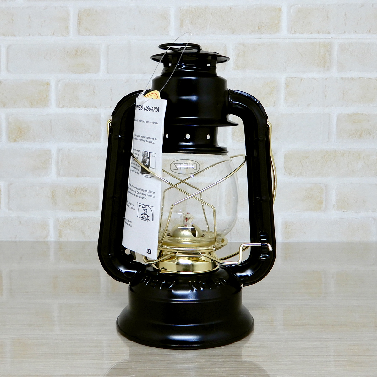 大セール【送料無料】新品 Dietz #50 Comet Oil Lantern Black & Gold Trim 替芯付 ◇デイツ コメット ブラック ハリケーンランタン 黒金