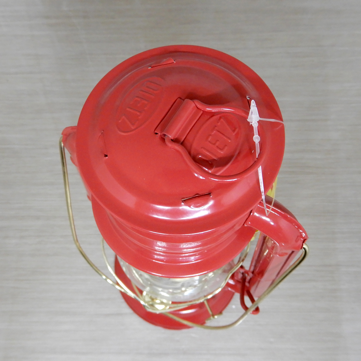 替芯2本付【送料無料】新品 Dietz #20 Junior Oil Lantern - Red Brass Trim 【日本未発売】◇デイツ 赤金 レッド ハリケーンランタン 真鍮