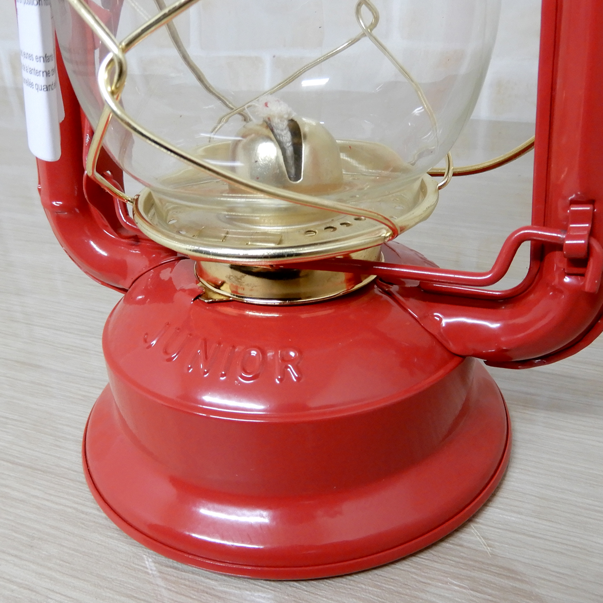 替芯2本付【送料無料】新品 Dietz #20 Junior Oil Lantern - Red Brass Trim 【日本未発売】◇デイツ 赤金 レッド ハリケーンランタン 真鍮