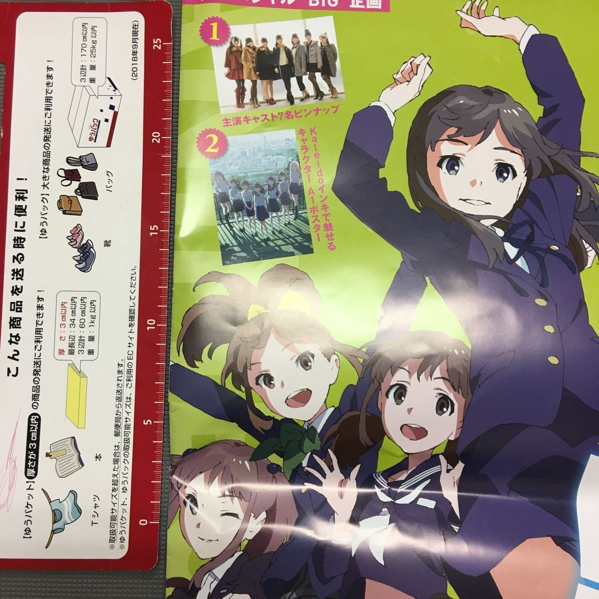 アニメグラフ　2014vol.02 WakeUpGirls! 状態は、写真見てください、写真のように半分にたたんでダンボールか袋にそのままいれて送ります_画像2