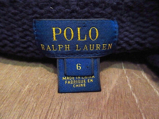 Polo Ralph Laurenキッズ星条旗コットンセーター黒size 6★200320n5-k-swrブラック古着ポロ・ラルフローレントップス子供用_画像3