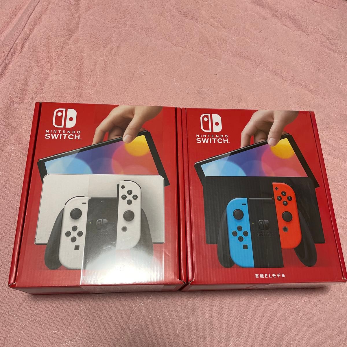 りう様専用!未開封!Nintendo Switch 有機ELモデル ネオンブルー ネオンレッドとホワイト 色はランダムあり