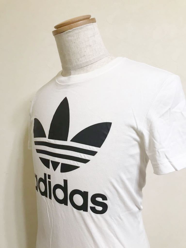 adidas originals TREFOIL アディダス オリジナルス トレフォイル ビッグロゴ Tシャツ ホワイト トップス サイズS 半袖 白 S23125_画像8