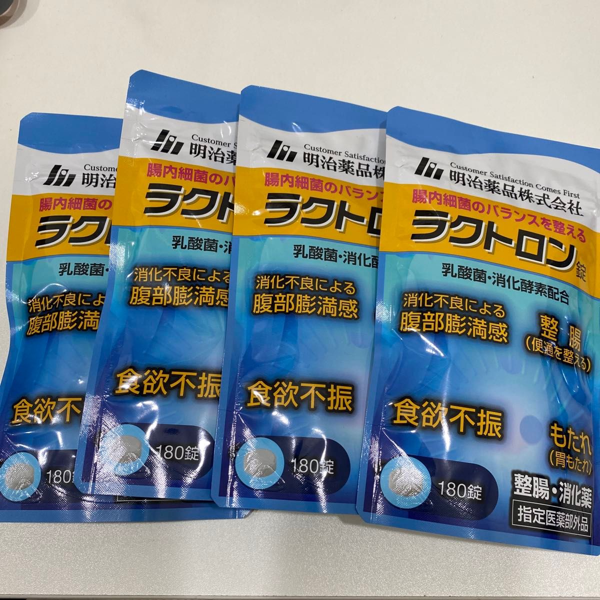 ラクトロン錠 明治薬品 4袋 乳酸菌 腸内細菌のバランスを整える