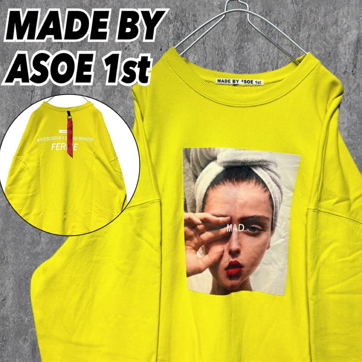 MADE BY aSOE 1st プリント スウェット トレーナー 韓国ブランド