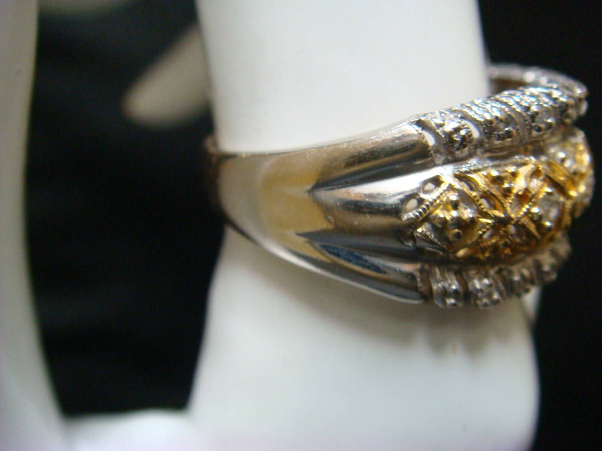 * antique diamond ring 14 gold *