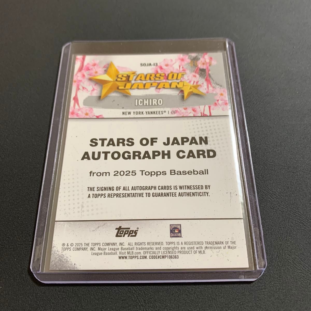 10枚限定 topps Tokyo Series イチロー 直筆サインカード 東京 10枚限定 topps Tokyo Series イチロー 直筆サインカード 東京