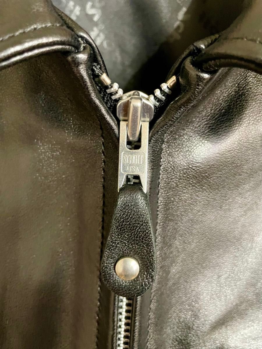 Schott ショット　LEATHER TRACKER JACKET レザー　トラッカージャケット　XL 極美品