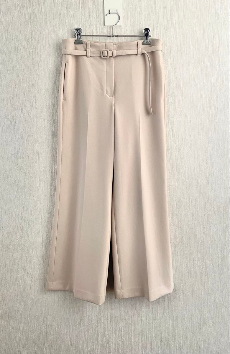 Theory セオリー パンツ(その他) ベージュ 0138224D0154 Theory セオリー BISTRETCH 洗える ストレッチ ベルト センター