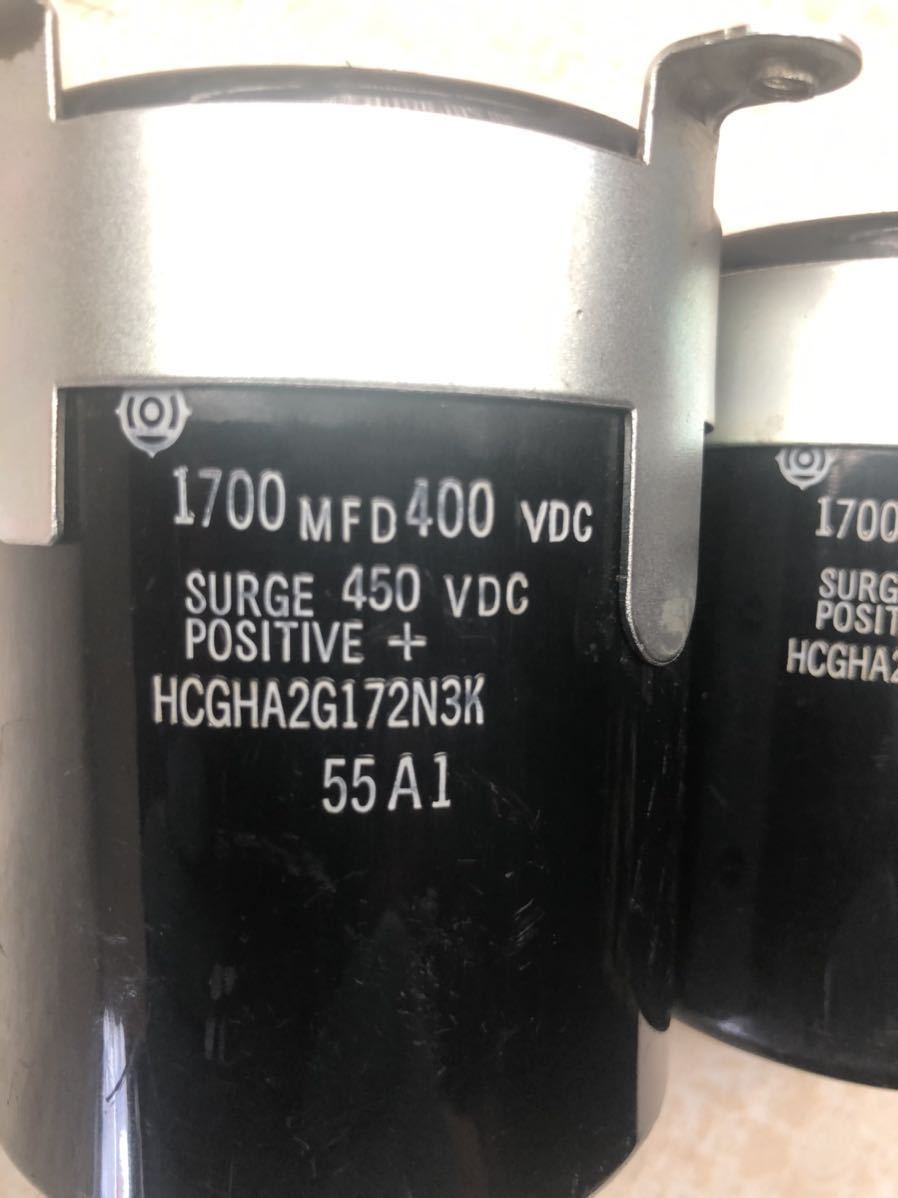 1700 MFD 400 VDC SURGE 450 VDC POSITIVE + HCGHA2G172N3K 55A1（2点セット）_画像2